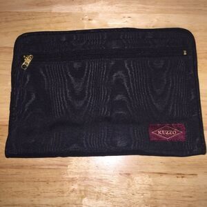 Kuzzo Women's Peau de Soie Makeup Organizer Travel Bag